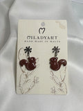 Earrings Dark Brown Squirrel