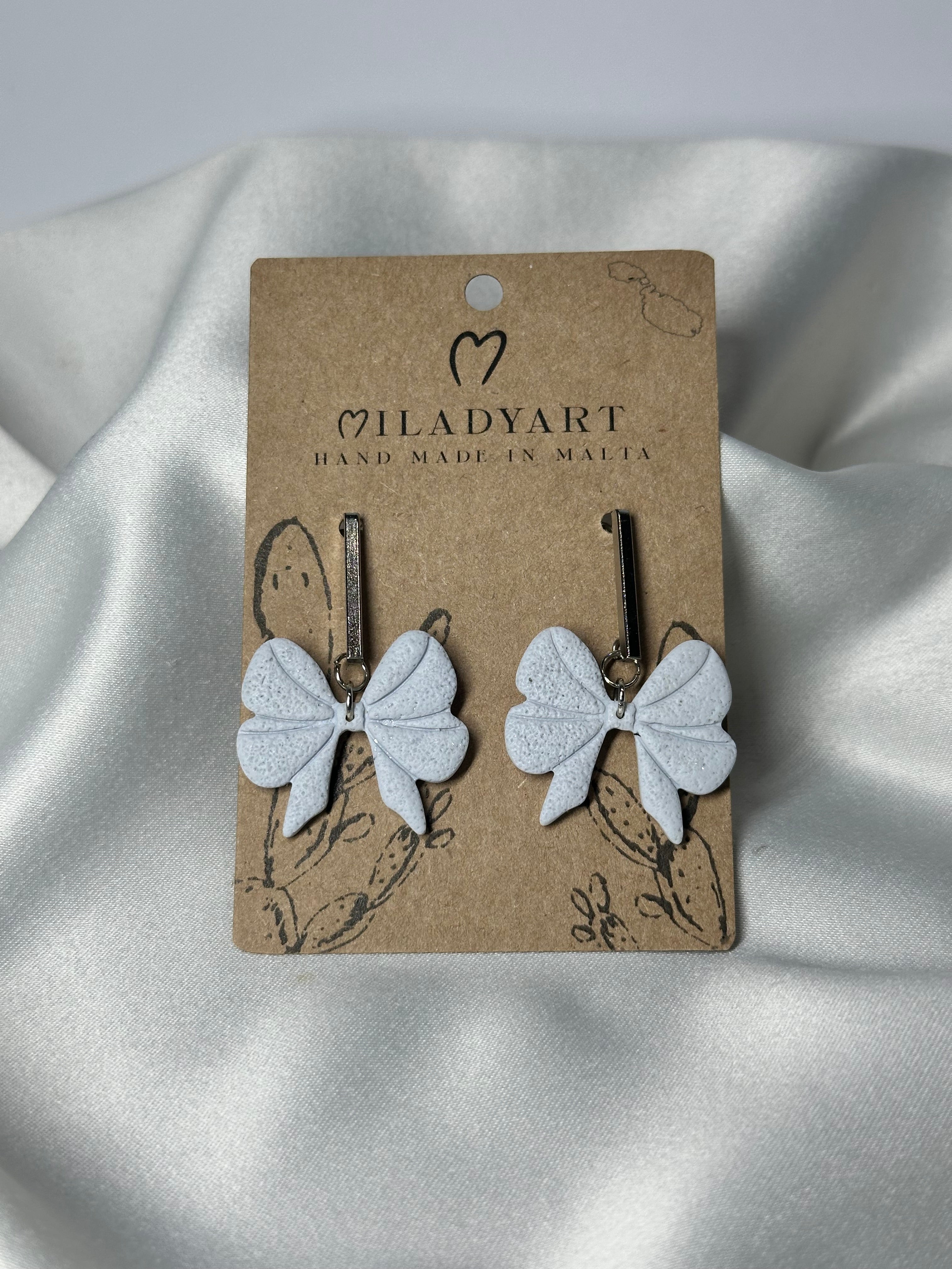 Earrings Light Blue Flake