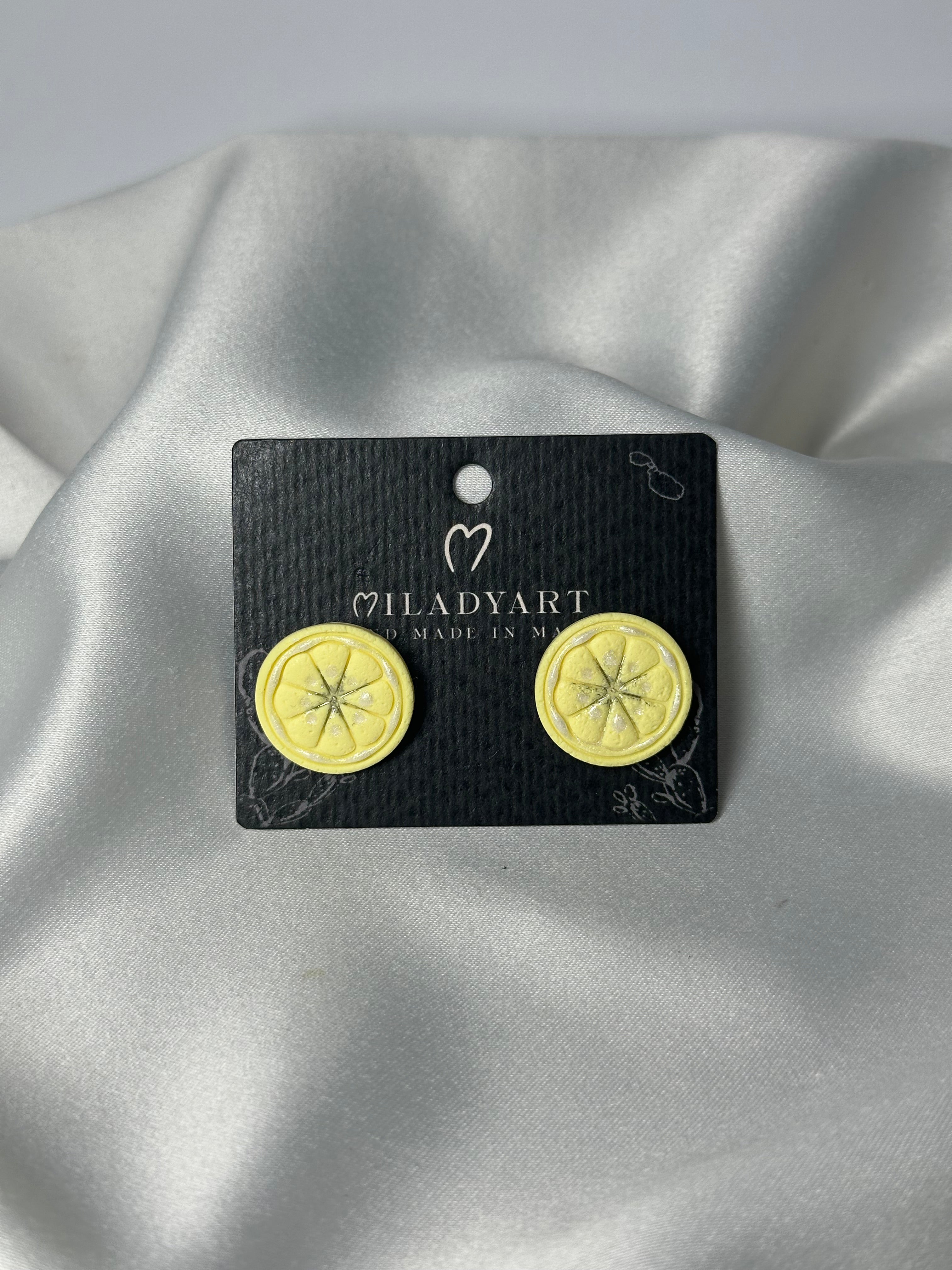 Earrings Lemon Slice