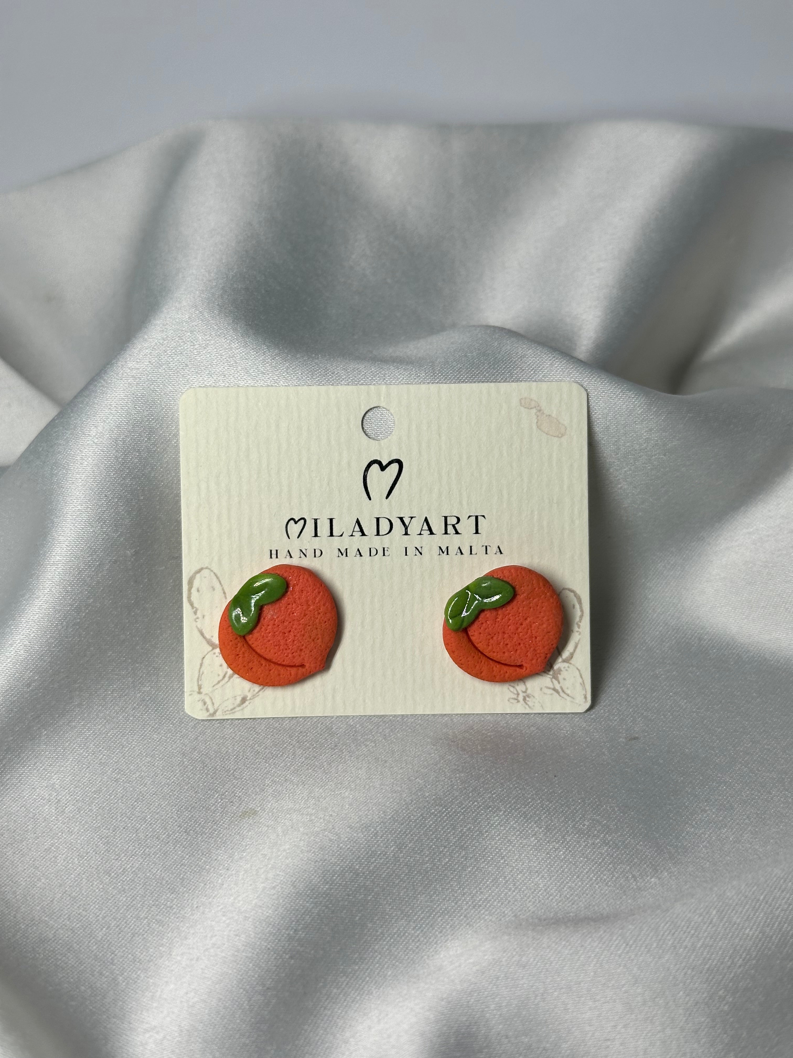 Earrings Apricote Fruit