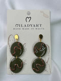 Earrings Pendant Olive