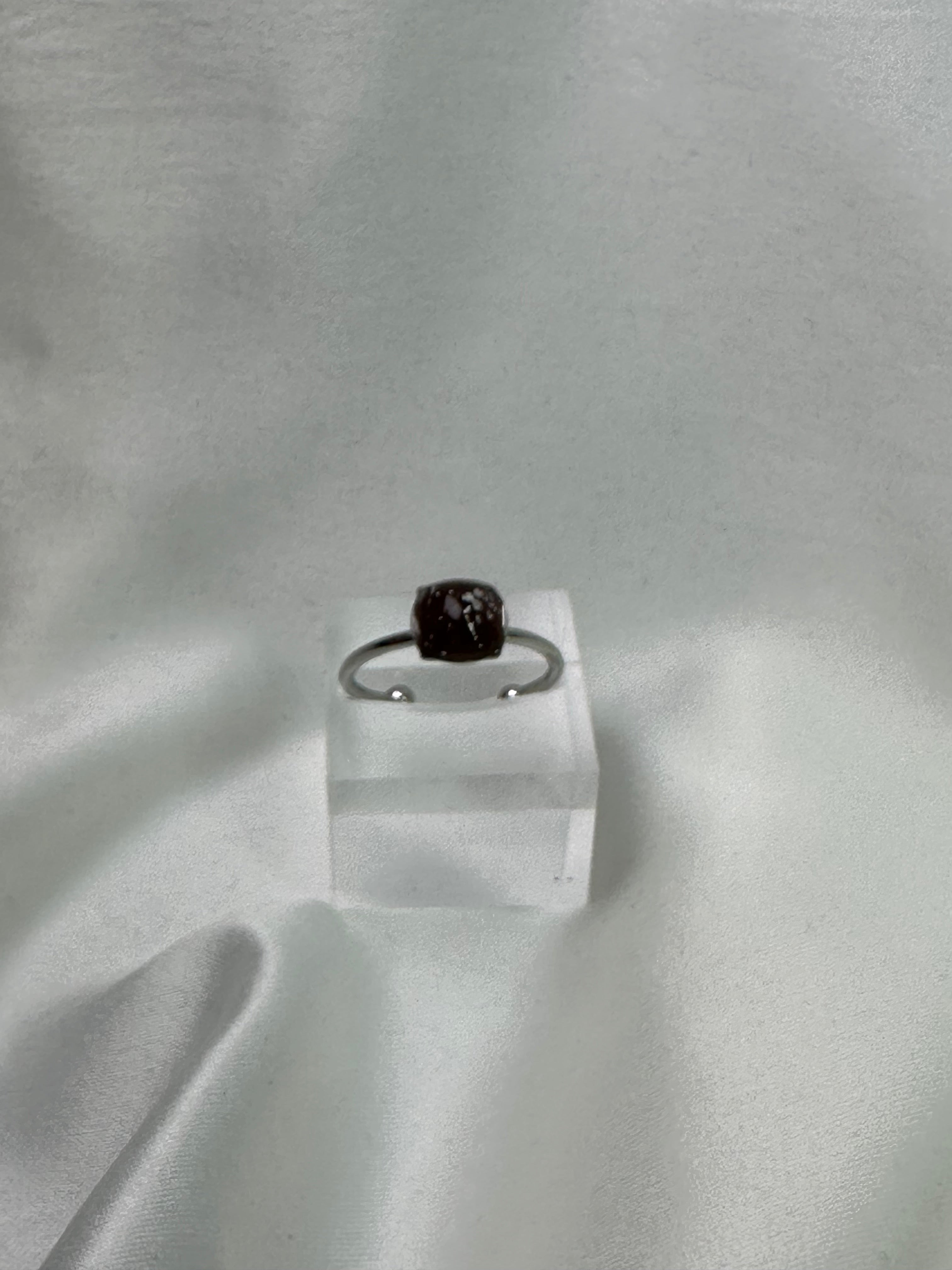 Ring Adjustable Size Small Dark Brown