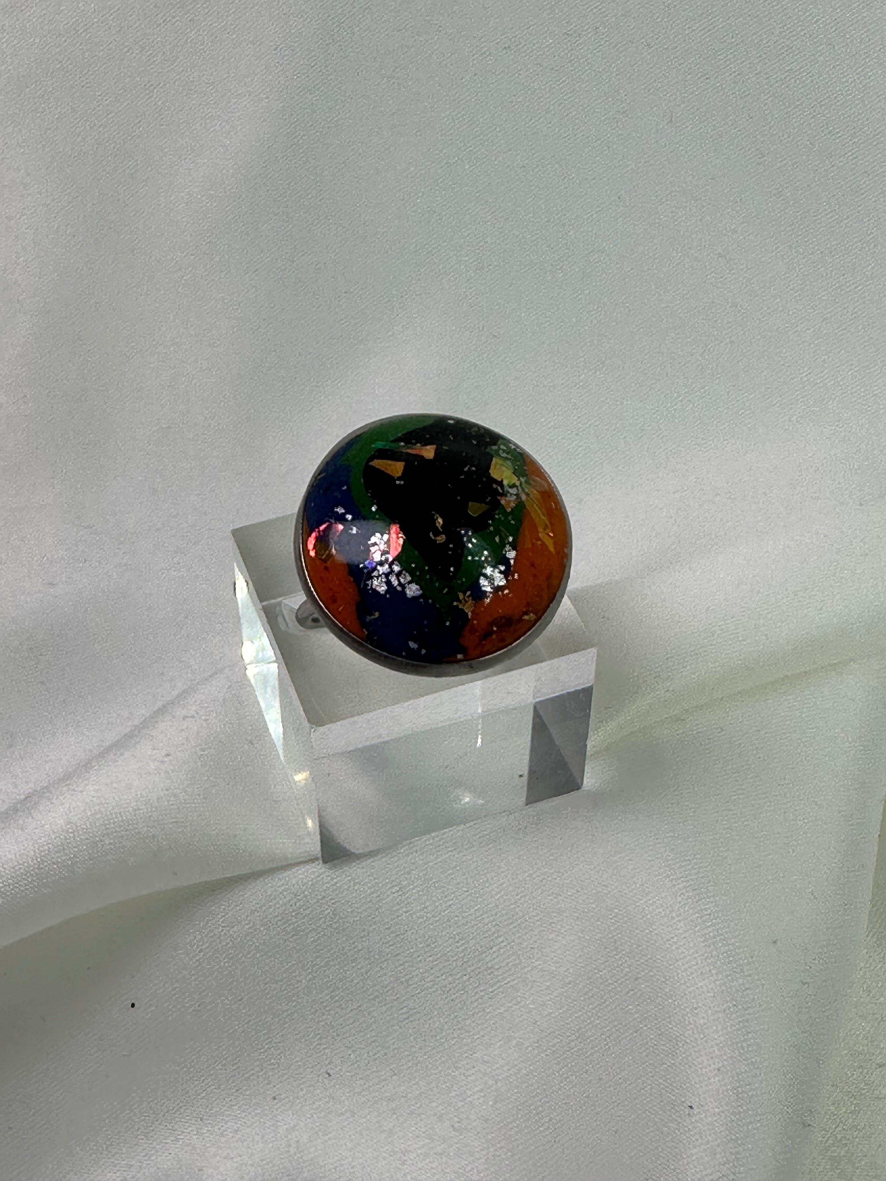Ring Adjustable Size Big Mixed Colors