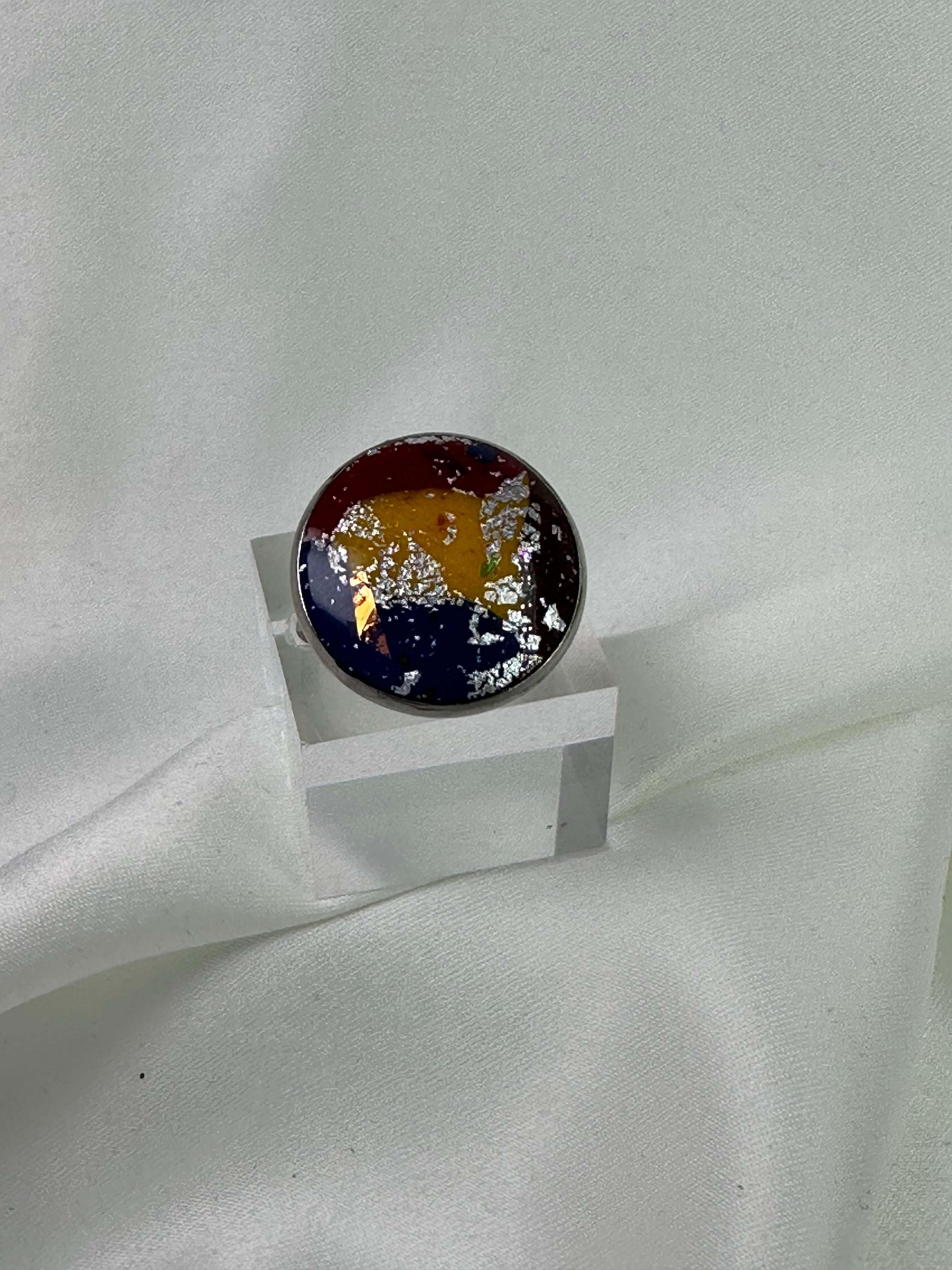 Ring Adjustable Size Big Mixed Colors