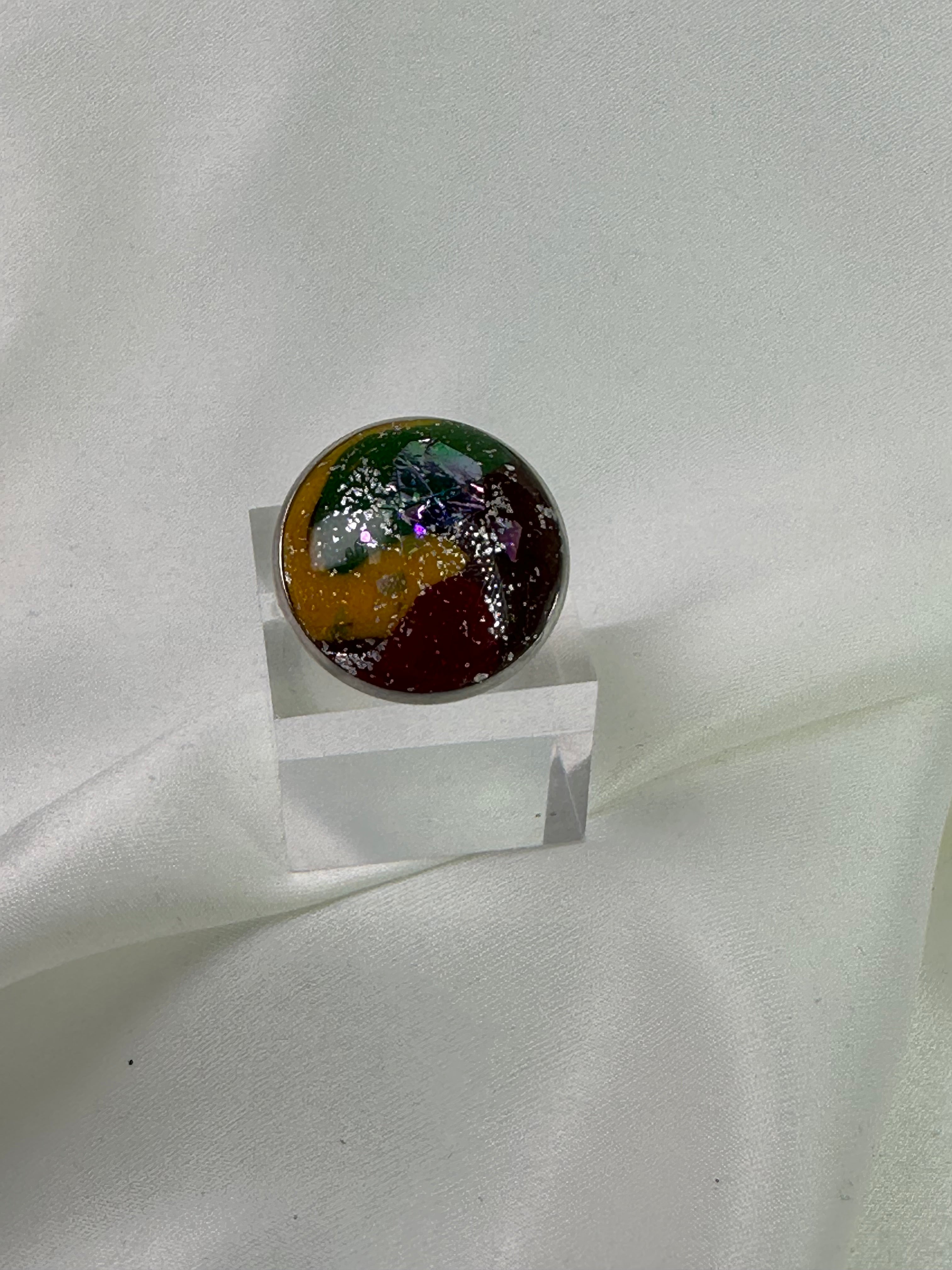 Ring Adjustable Size Big Mixed Colors