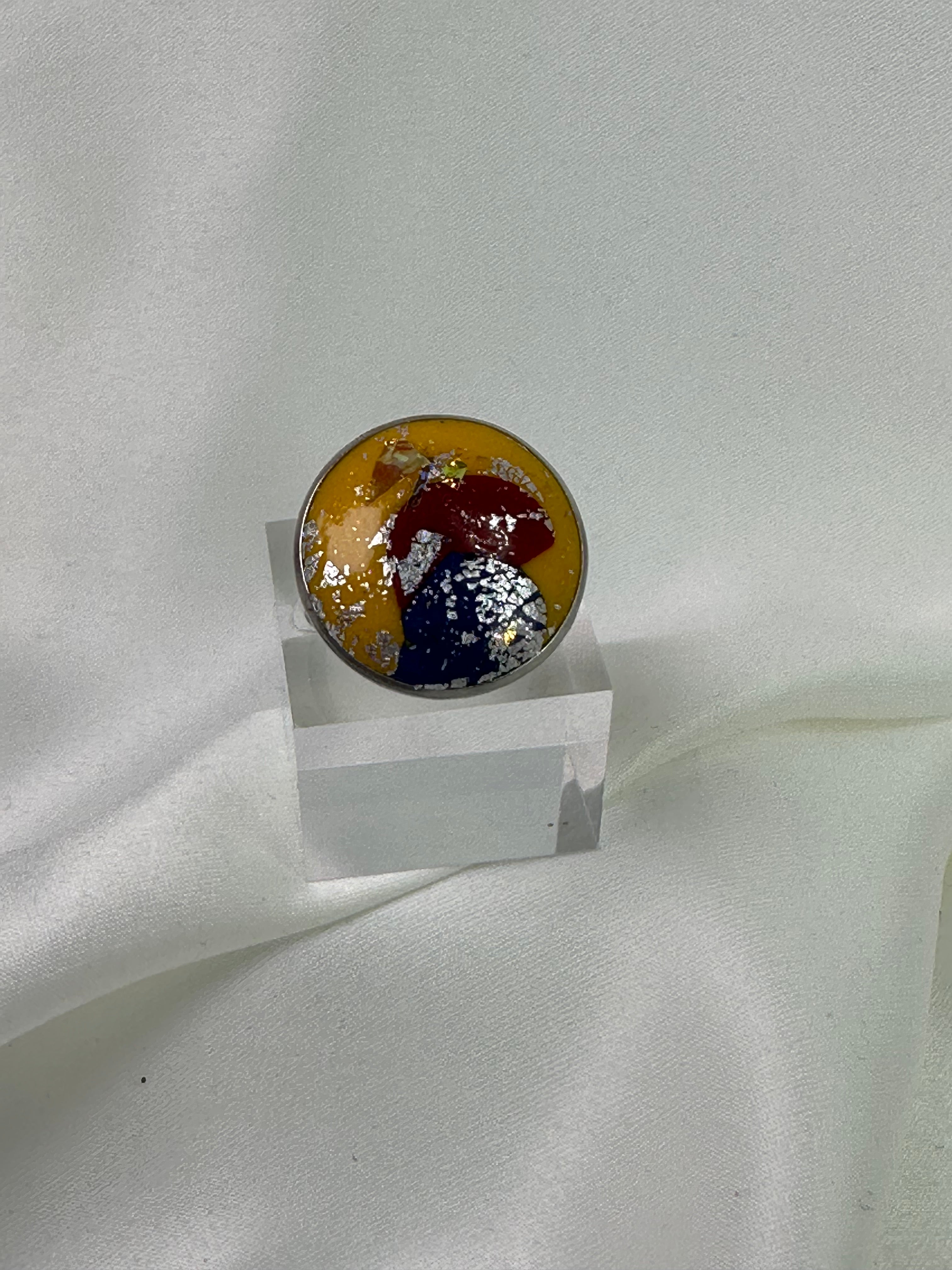 Ring Adjustable Size Big Mixed Colors