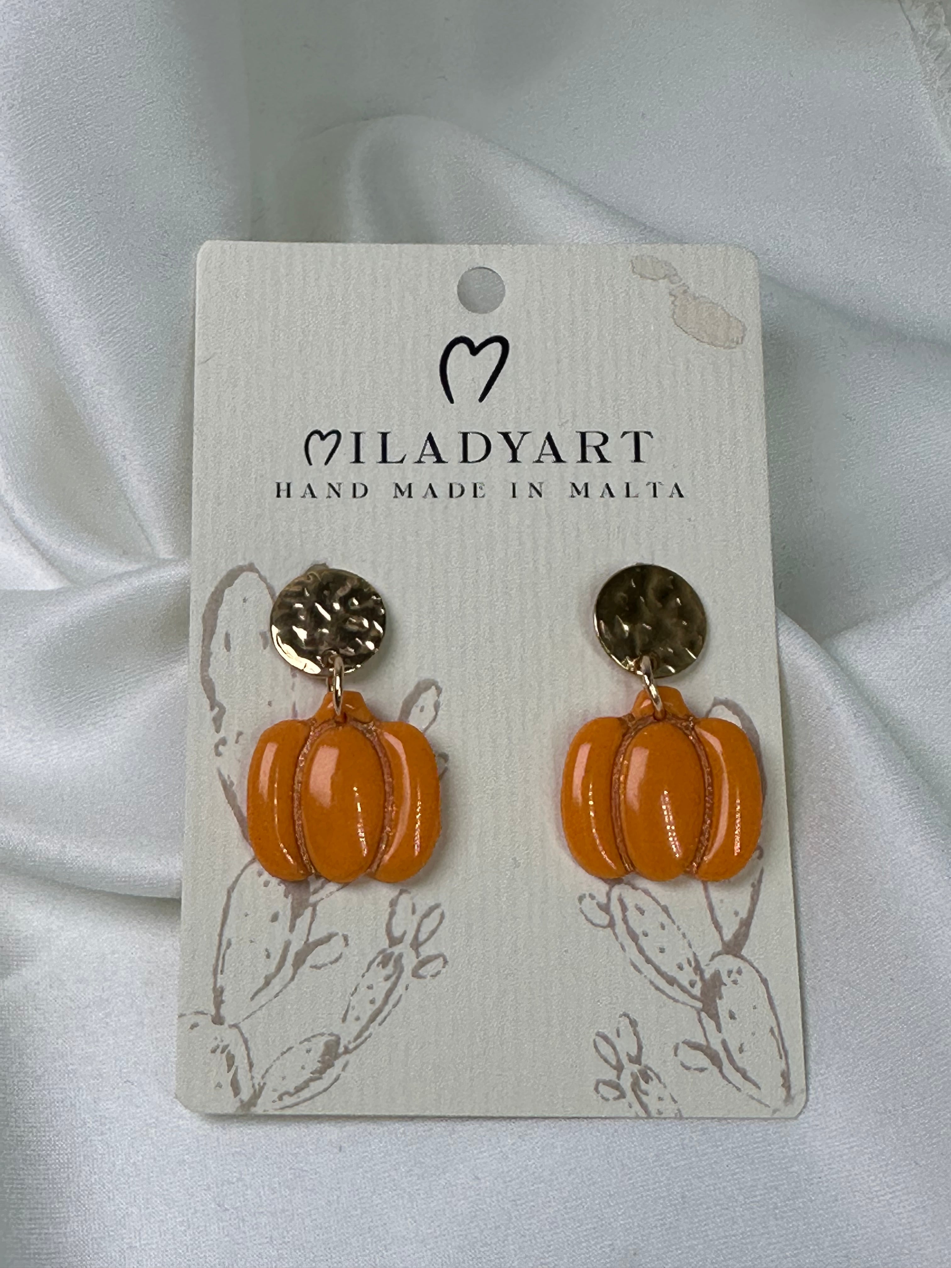 Earrings Pendant Pumpkin