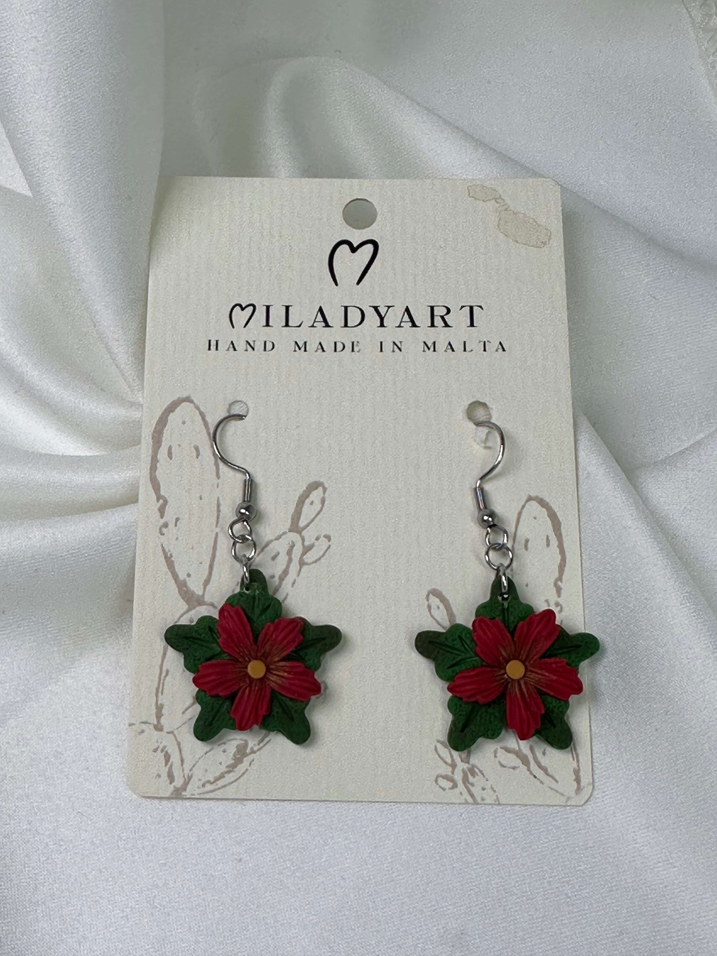 Earrings Pendant Chistmas Star