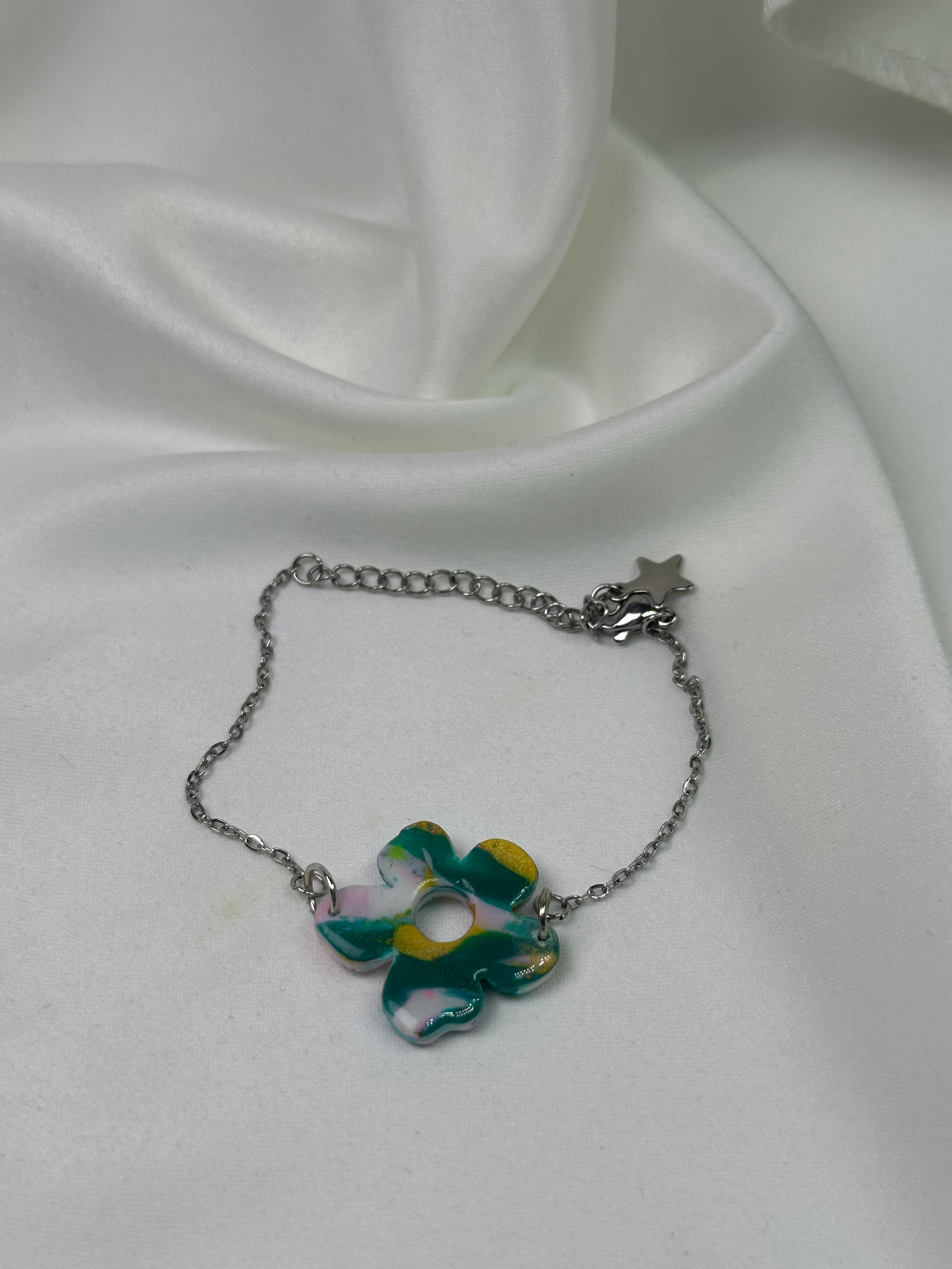 Bracelet Steel Mixed Green